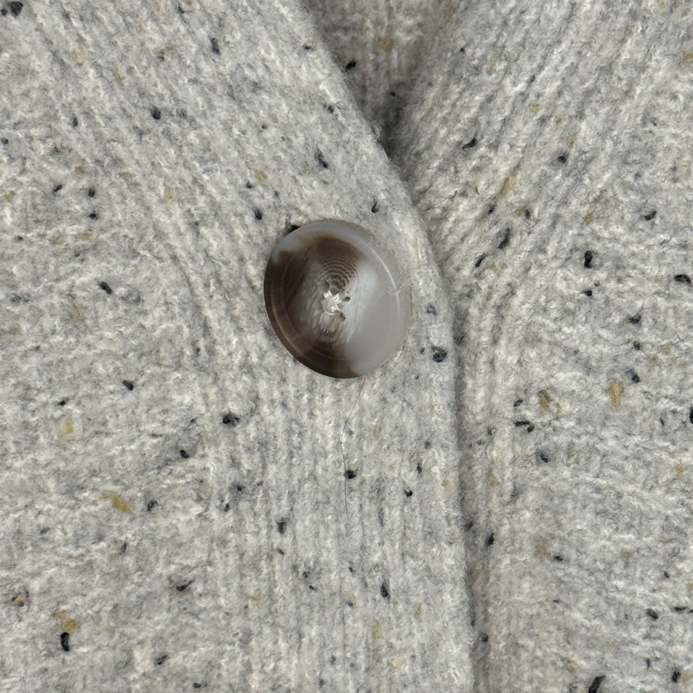 Universal Thread Gray Speckled Button-Front Cardi… - image 5